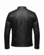 Men’s Leather Winter Jacket. (Black) - Image 2